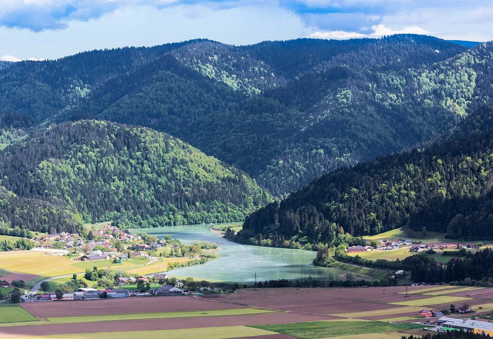 Das Drava-Tal bei Radlje ob Dravi
