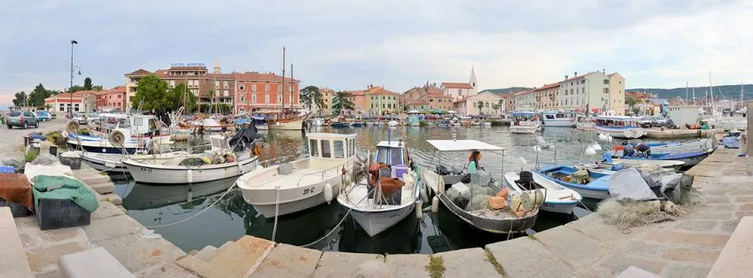 Fischerhafen, Izola, Adriaküste, Slowenien