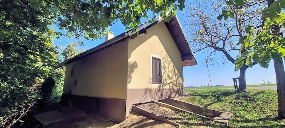 Blick auf die Hinterseite des Hauses