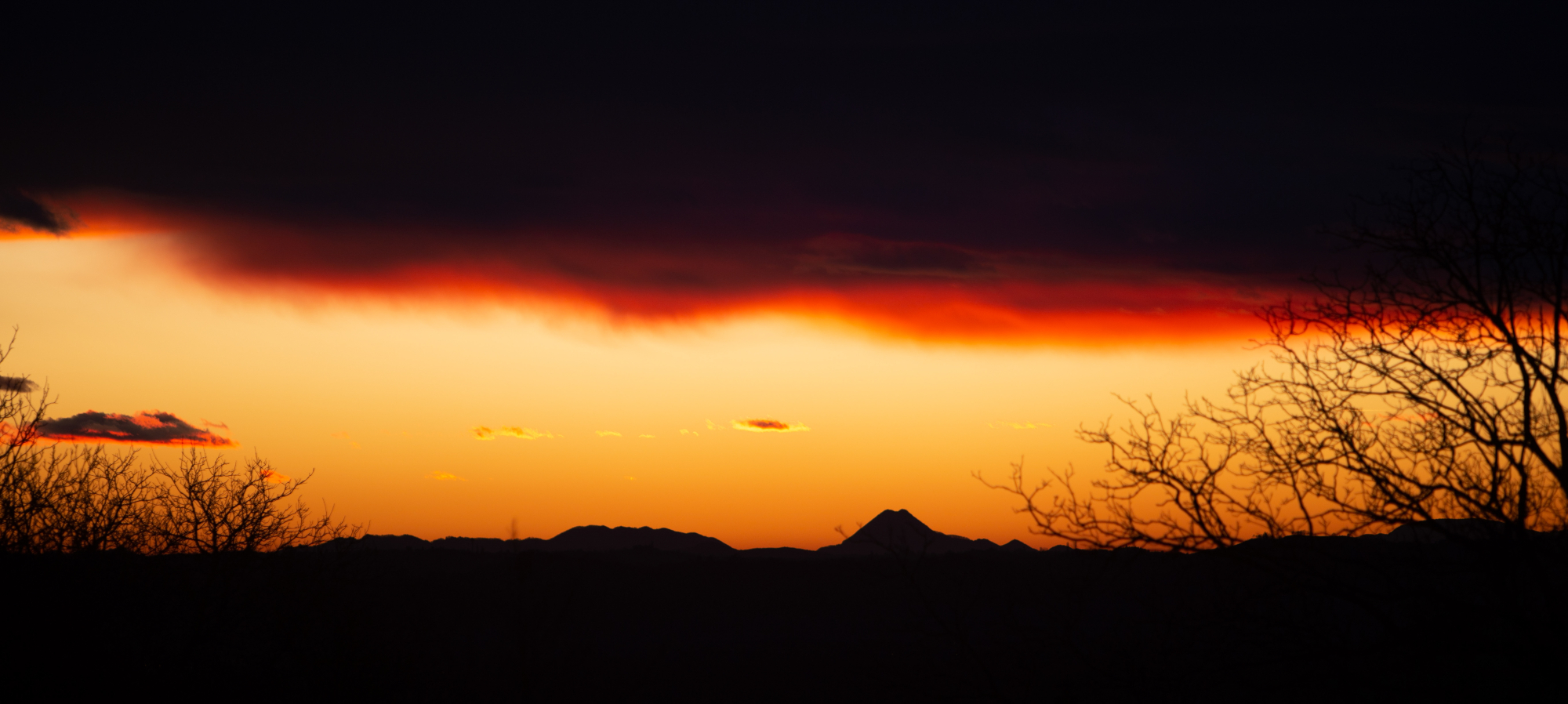 Ein Winterblick auf die Gegend